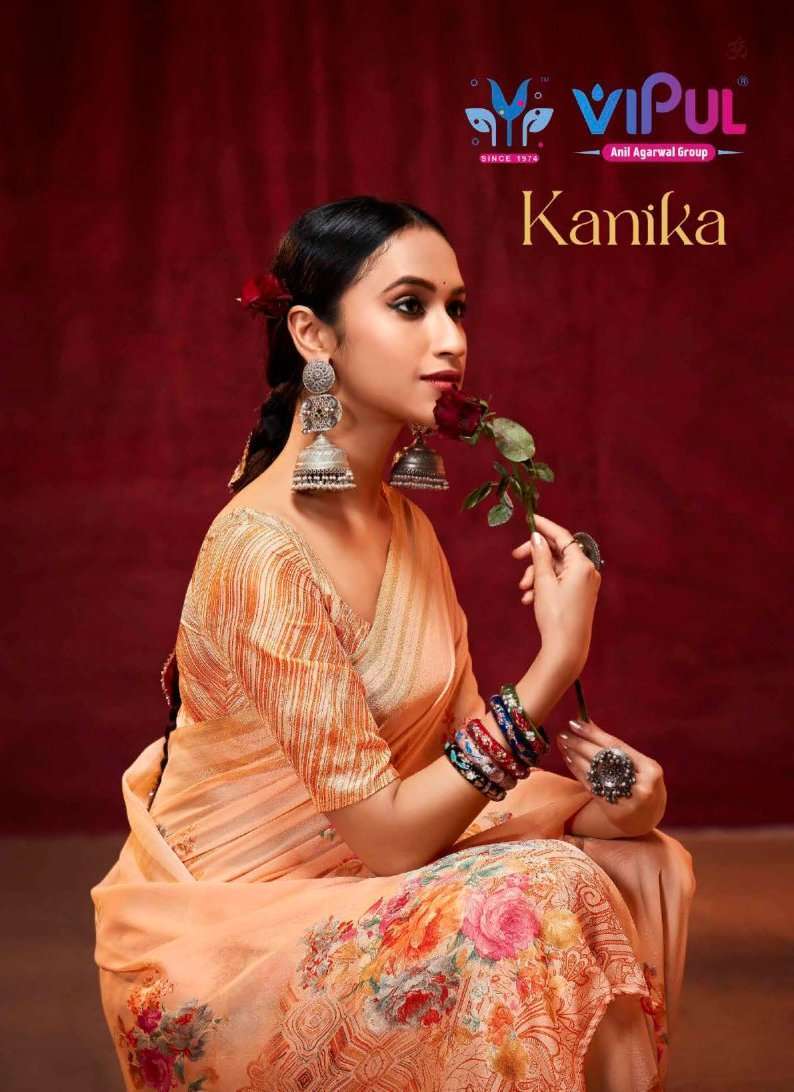 vipul kanika series 65106-65117 georgette saree