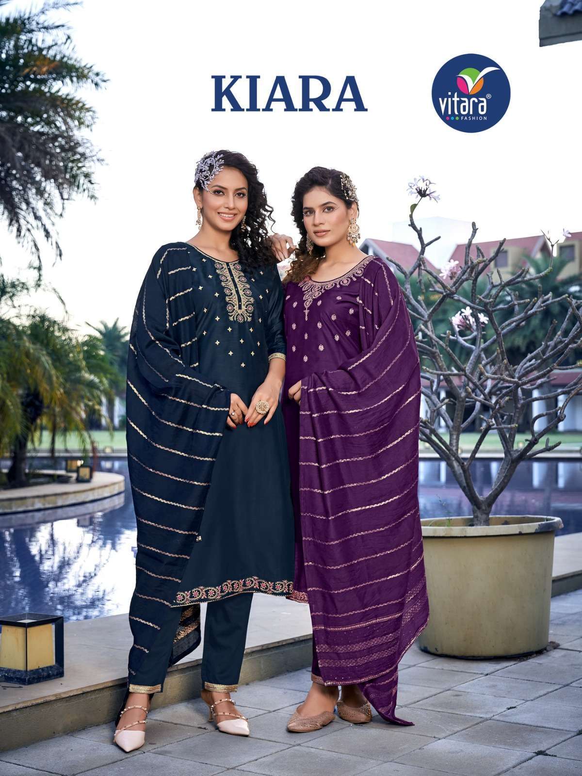 vitara kiara series 1001-1004 delta silk readymade suit 