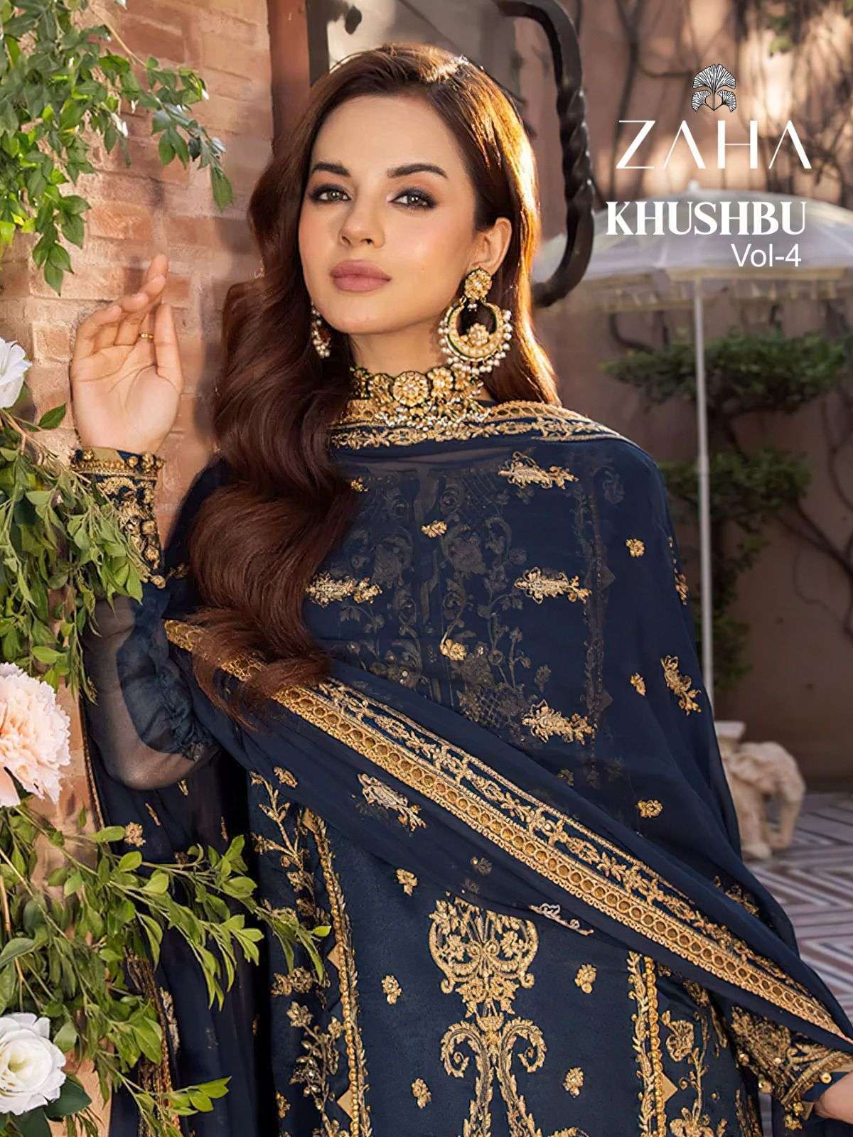 zaha khushbu vol 4 series 10134-10136 georgette suit 