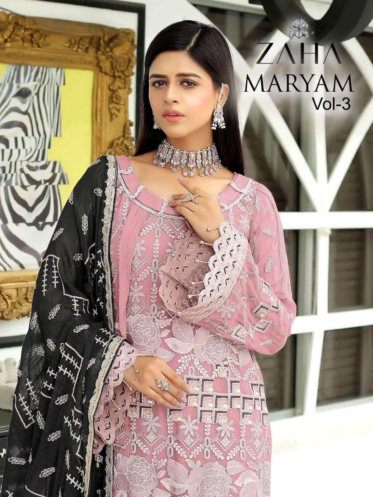 zaha maryam vol 3 series 10091 heavy georgette suit 