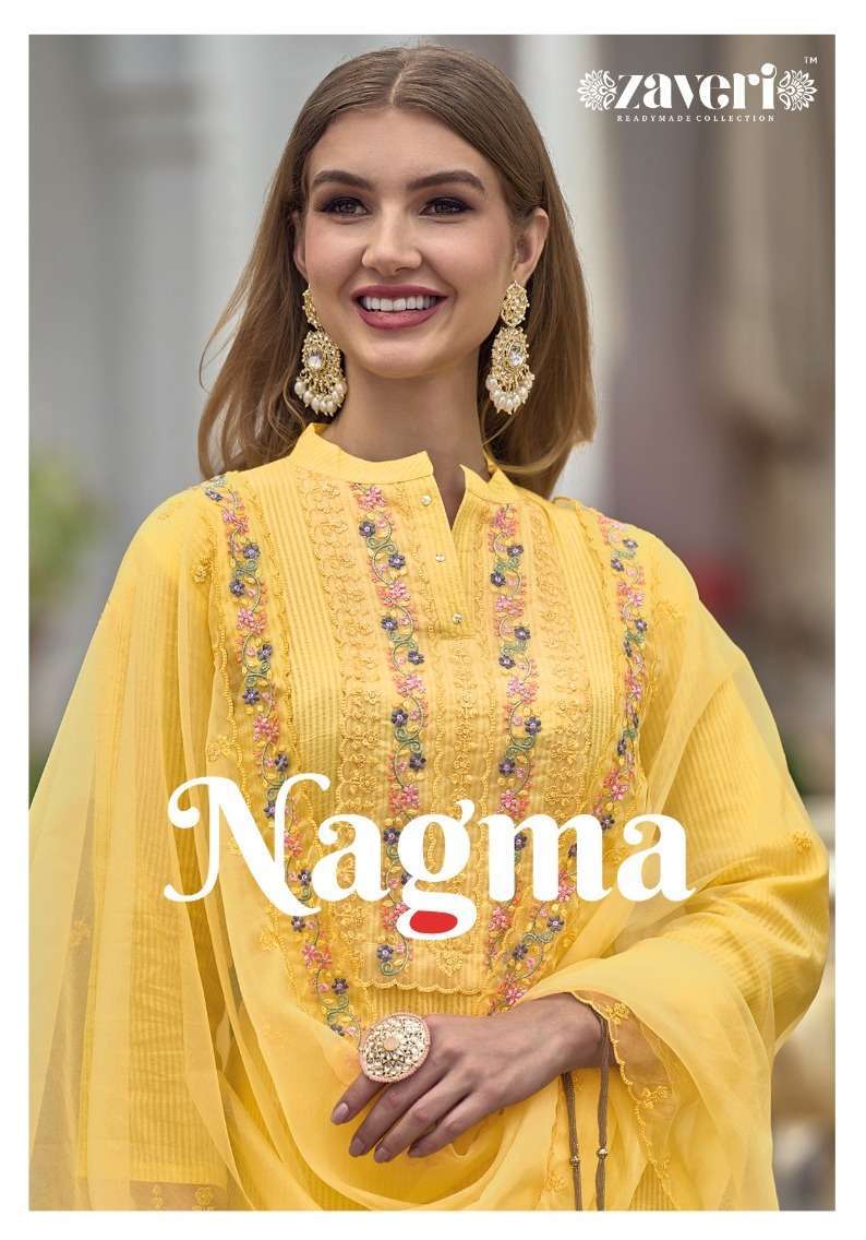 zaveri nagma series 1121-1124 pure cotton readymade suit