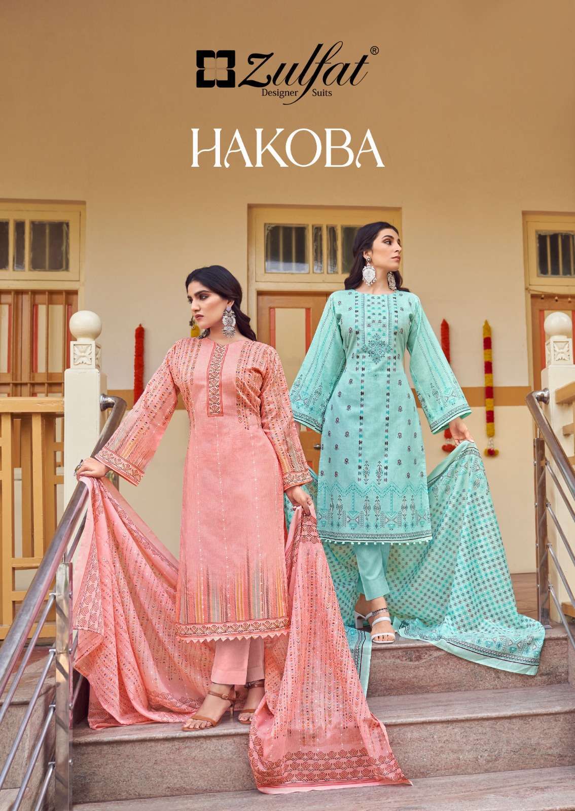 zulfat hakoba series 480001-480010 pure cotton suit 