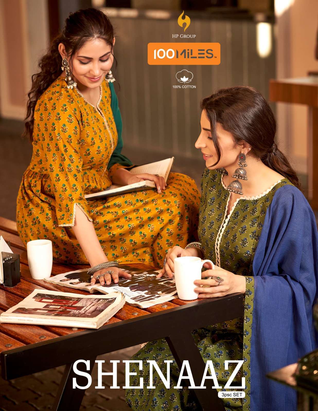 100 miles shenaaz series 01-04 Pure cotton readymade suit