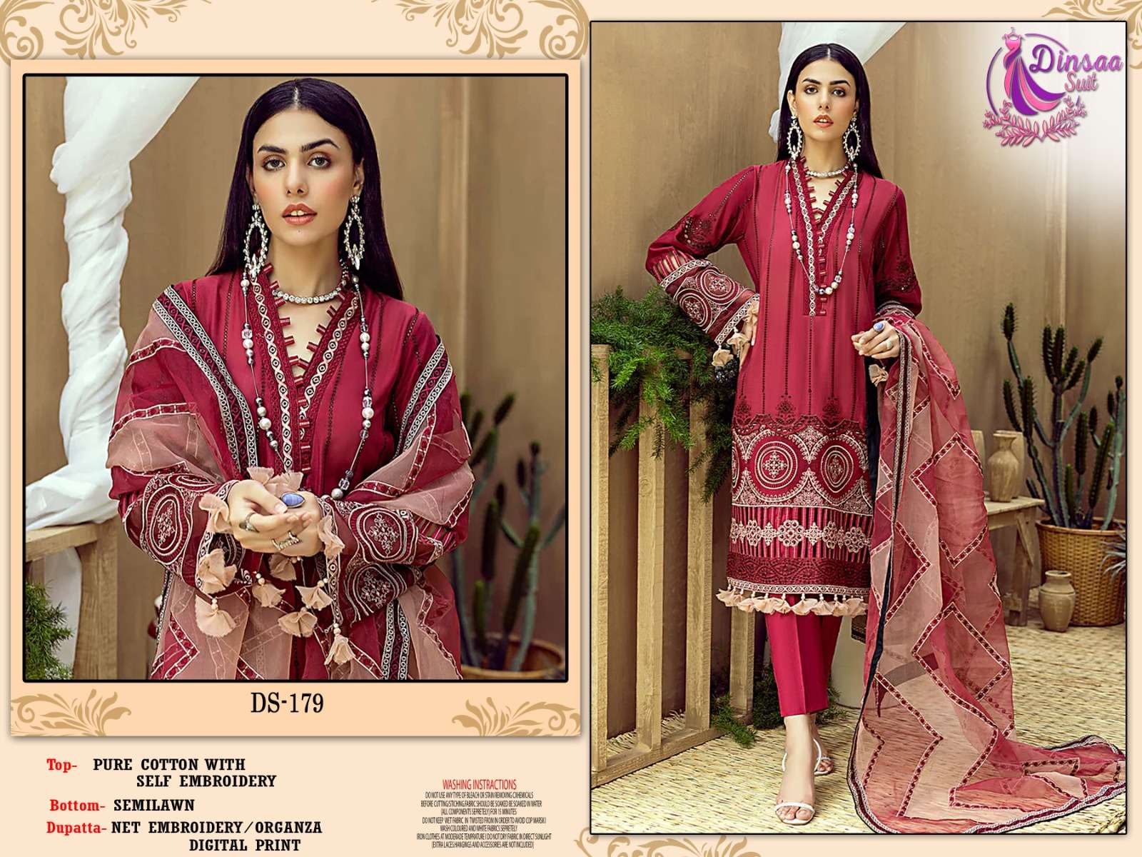 adan libas vol 1 summer collection designer pure cambric suit 