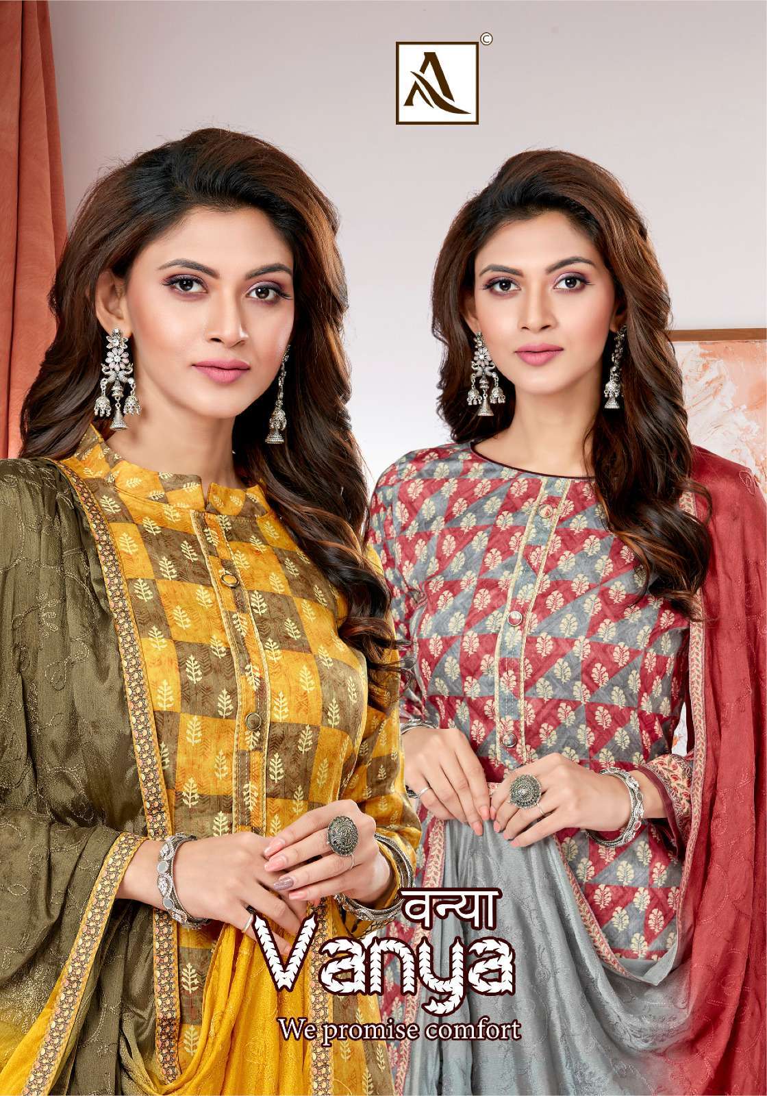 alok suit vanya series 1057001-1057004 pure jam suit 