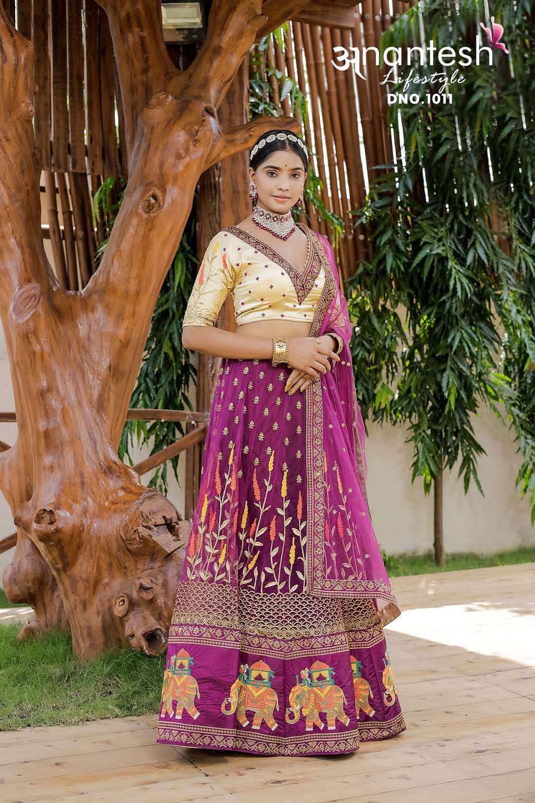 anantesh lifestyle 1011 fancy embroidery lehenga 