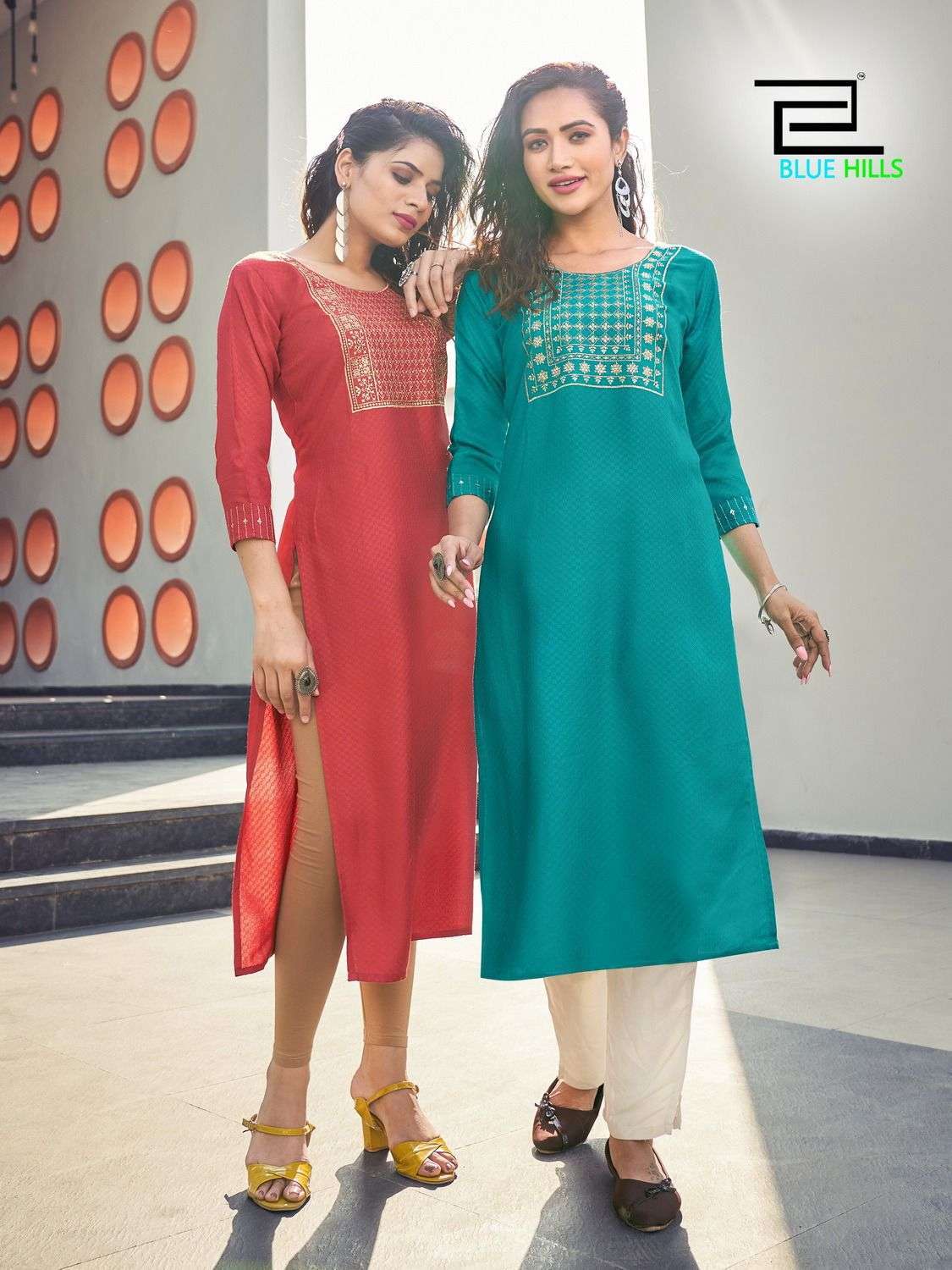 blue hills colorbar vol 20 series 2001-2008 Viscose Dobby kurti