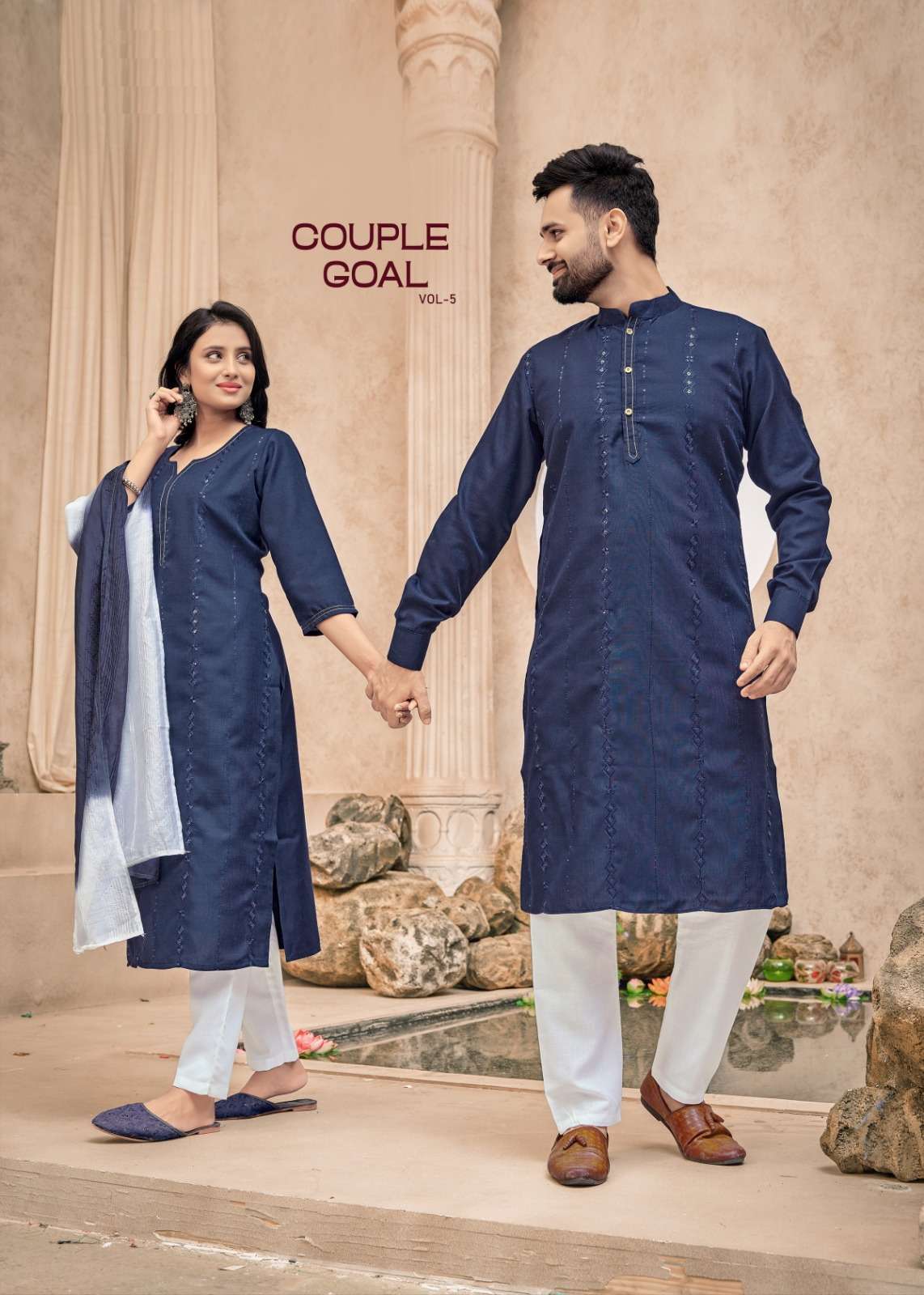 couple goal vol 5 series 1001-1007 Pure Cotton readymade suit