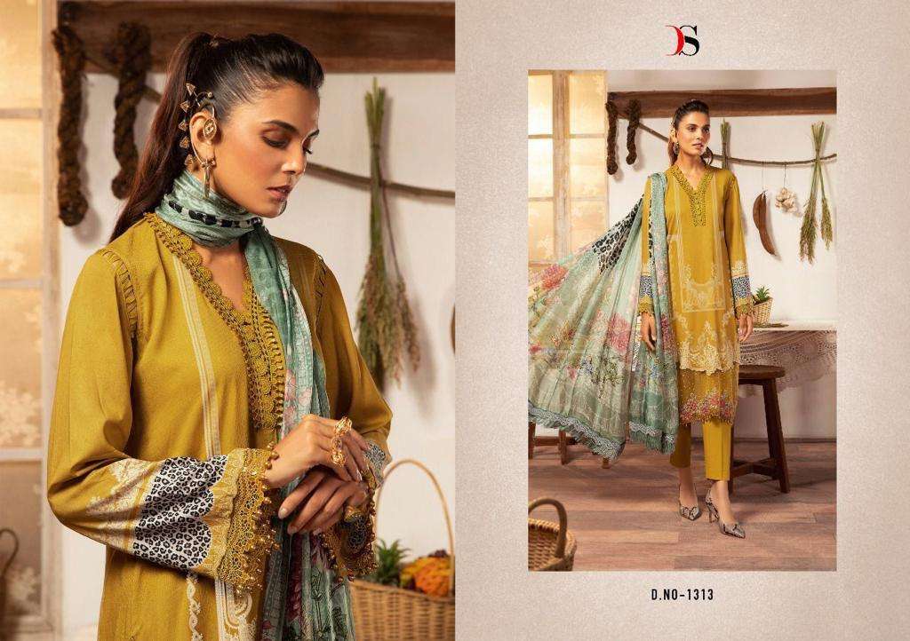 deepsy suits maria b vintage series 1313 pure cotton suit 