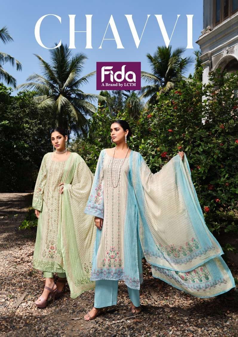 fida chavvi series 1001-1006 cotton slub digital suit 