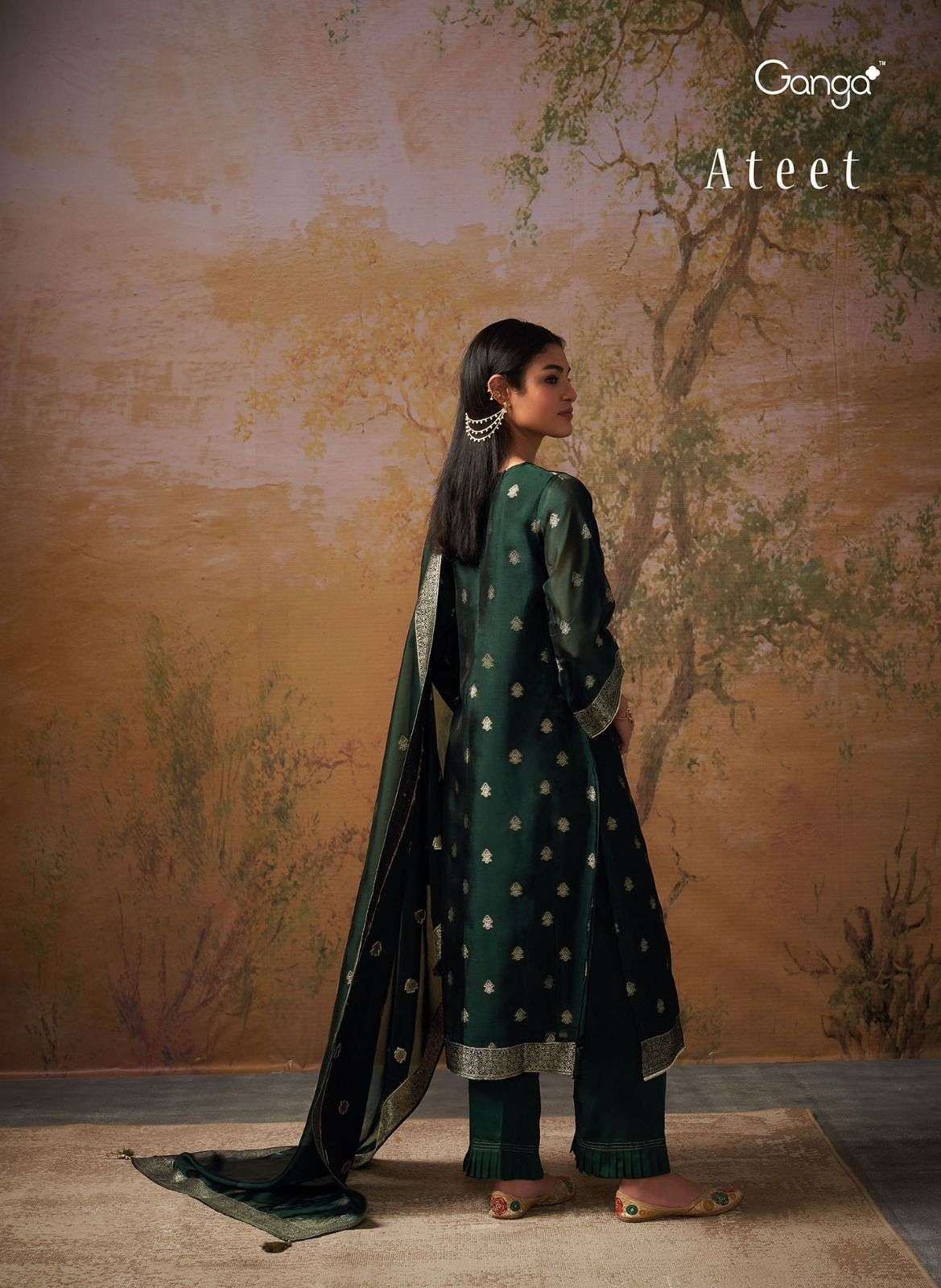 ganga ateet series 1355-1360 premium bemberg suit