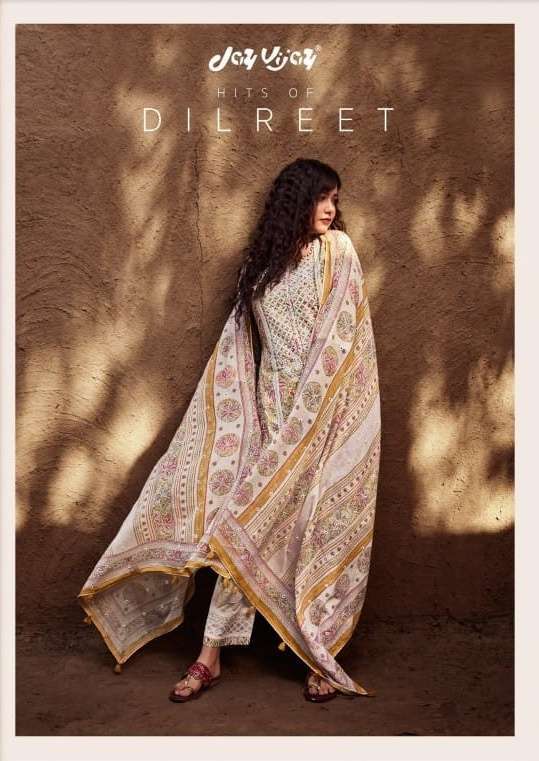jay vijay hits of dilreet series 7801-7808 Pure cotton block print suit