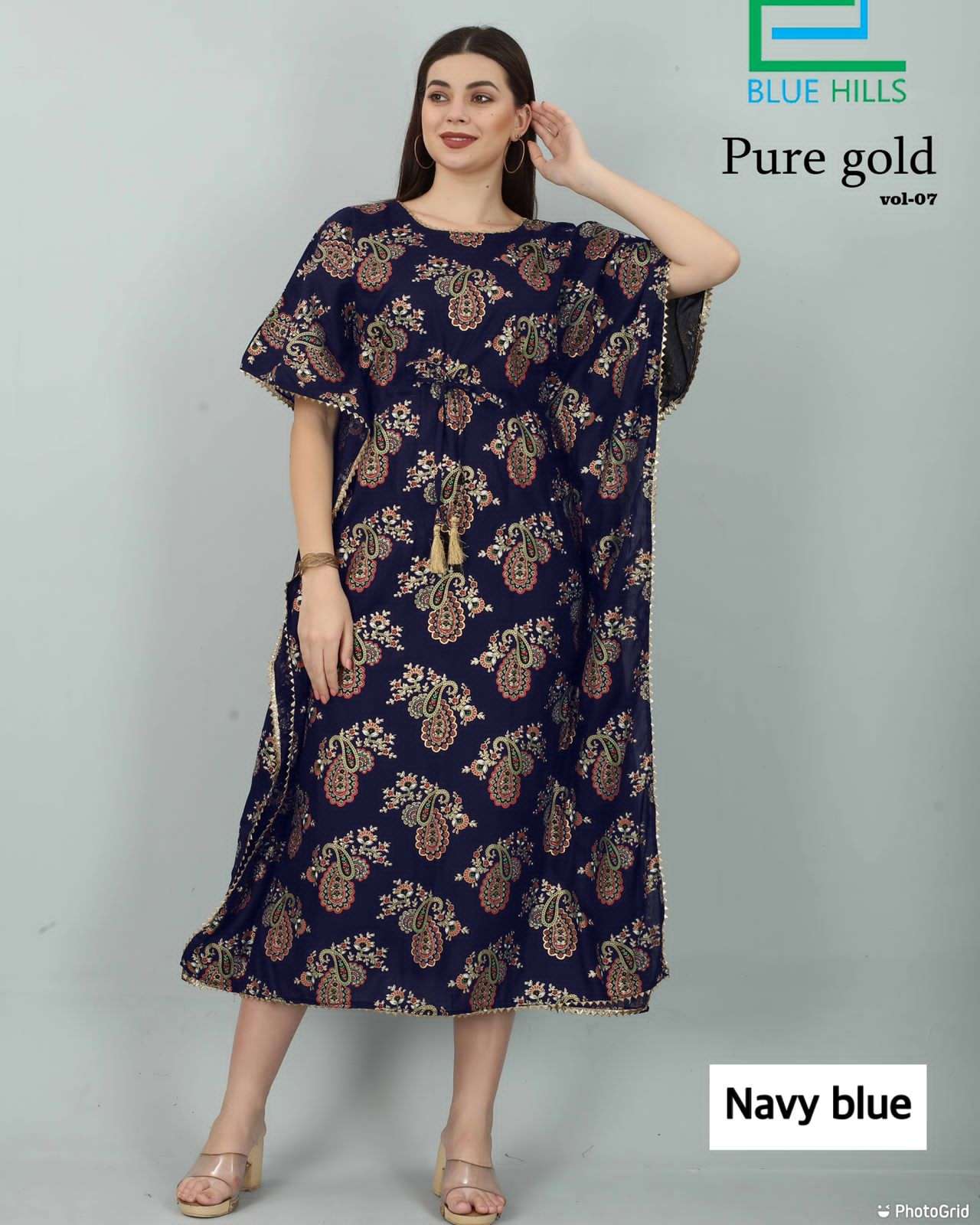 Kaftan vol 7 designer rayon 14 kg gold print kurti 