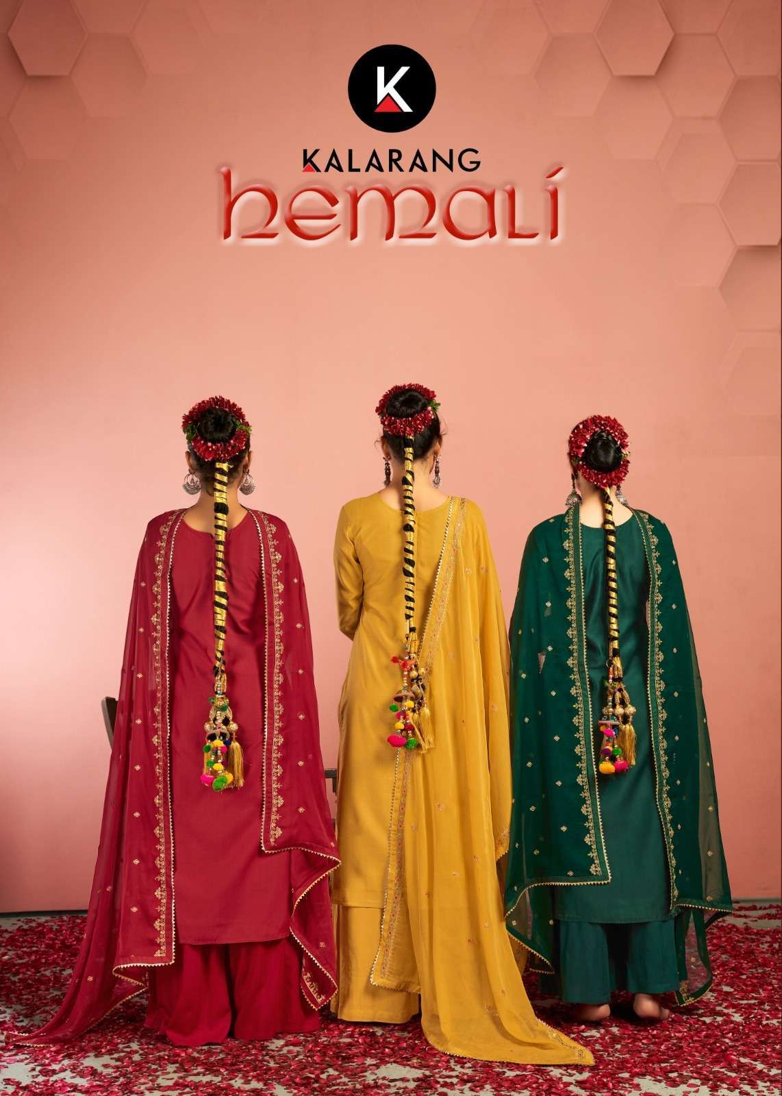 kalarang hemali series 10471-10474 pure cotton suit