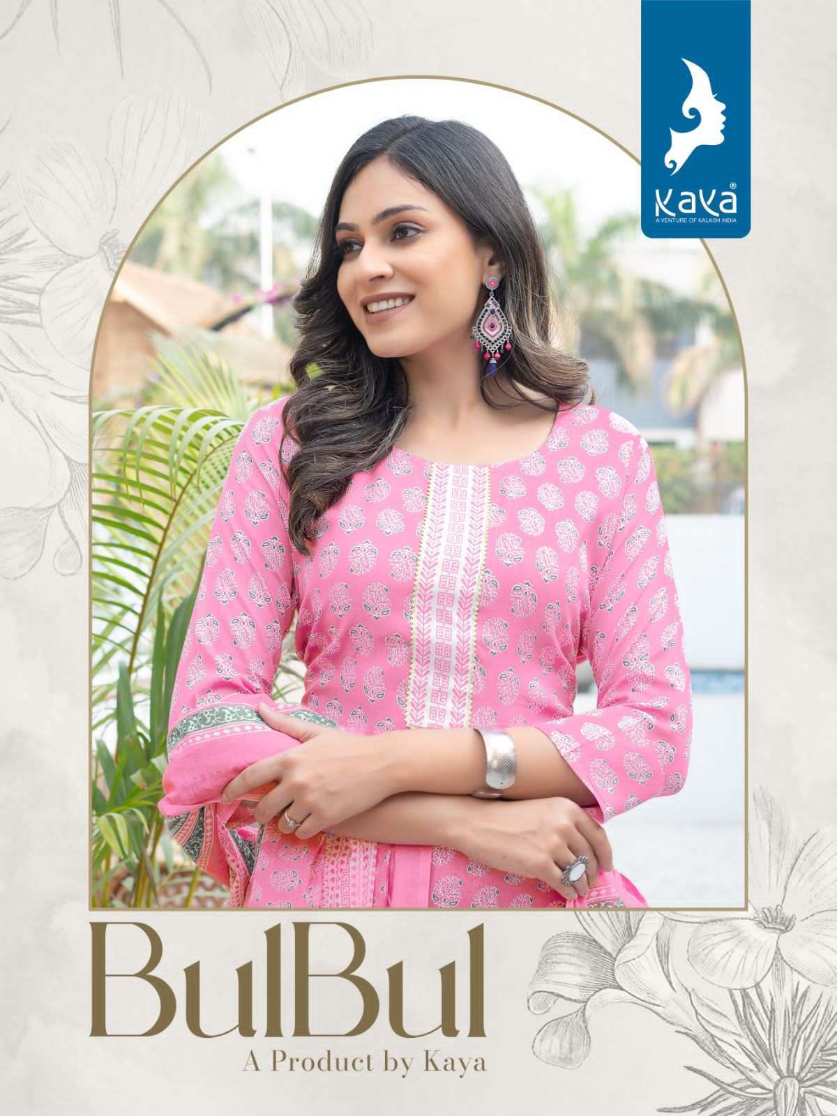 kaya bulbul series 01-08 rayon readymade suit 