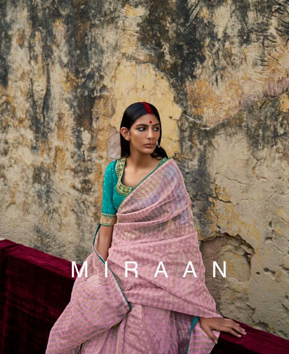 kimora miraan designer soft organza saree 