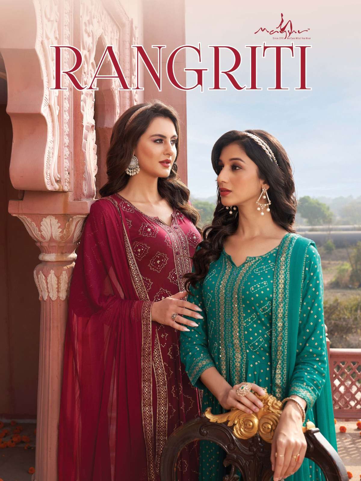 mayur creation rangriti series 001-006 premium rayon readymade suit 