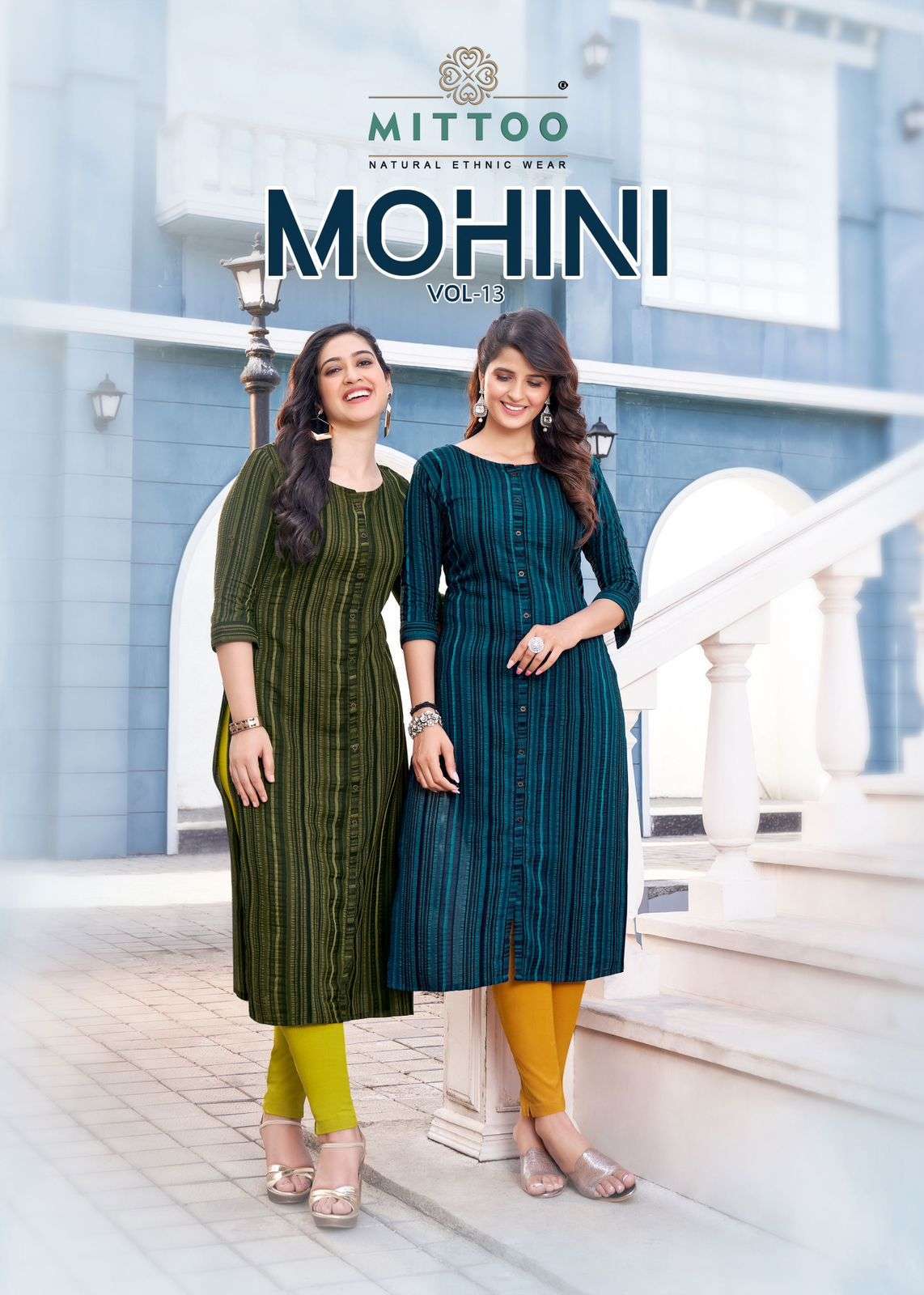mittoo mohini vol 13 series 4097-4100 Weaving Strips kurti pant 