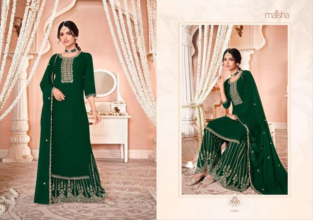 Nazmi designer faux georgette suit 