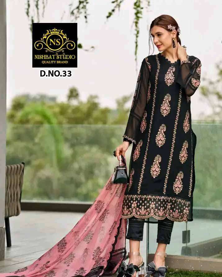 nishbat studio d no 33 Pure Georgette suit