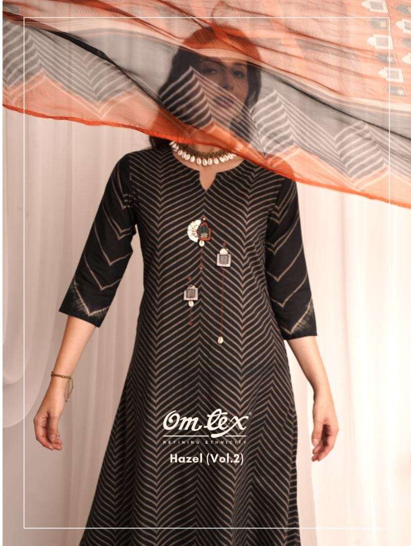 omtex hazel vol 2 series 1691 linen cotton digital print suit 