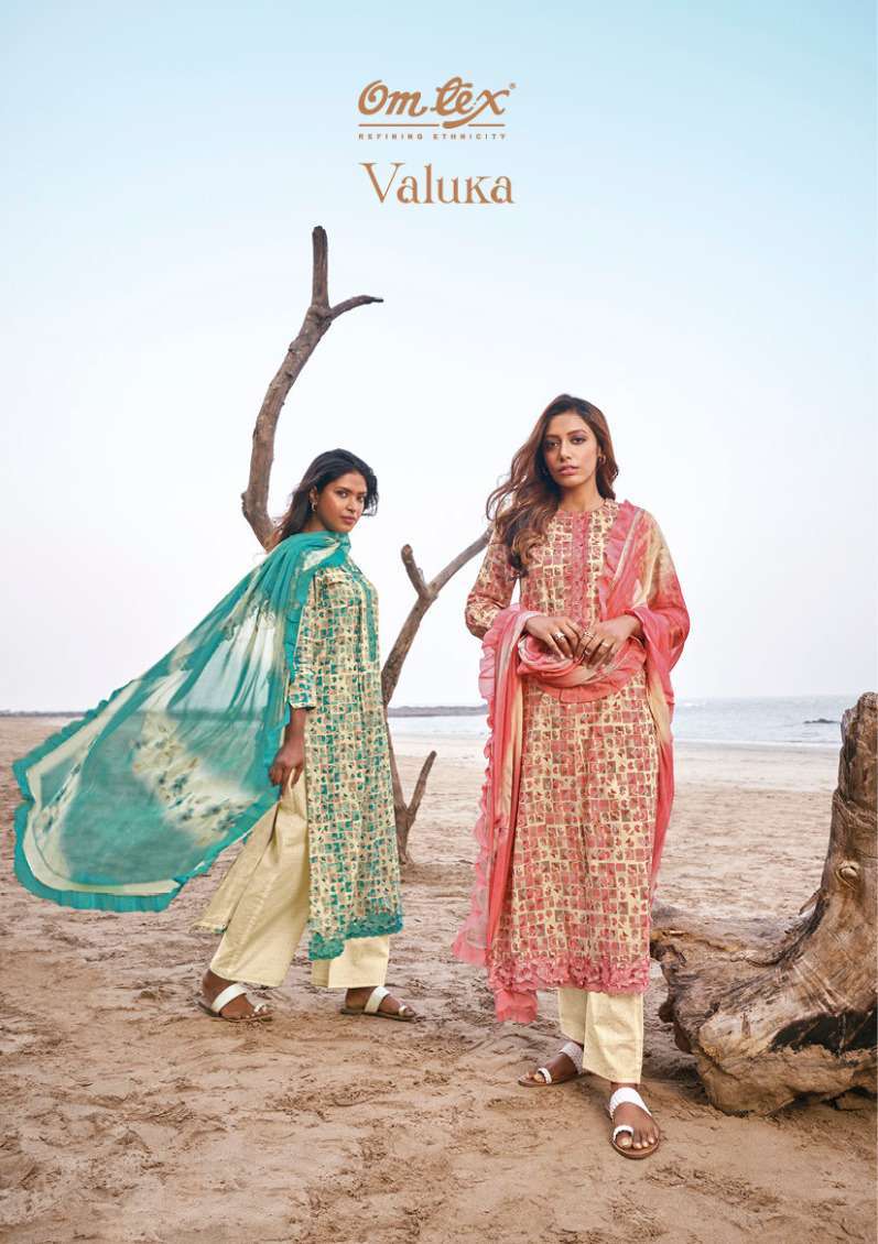 omtex valuka series 1761 lawn cotton digital print suit 