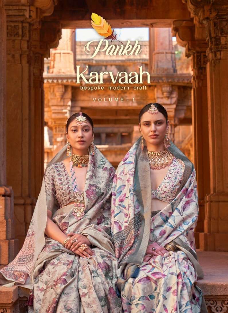 pankh karvaah vol 1 series 5801-5811 Gotta Silk digital print saree