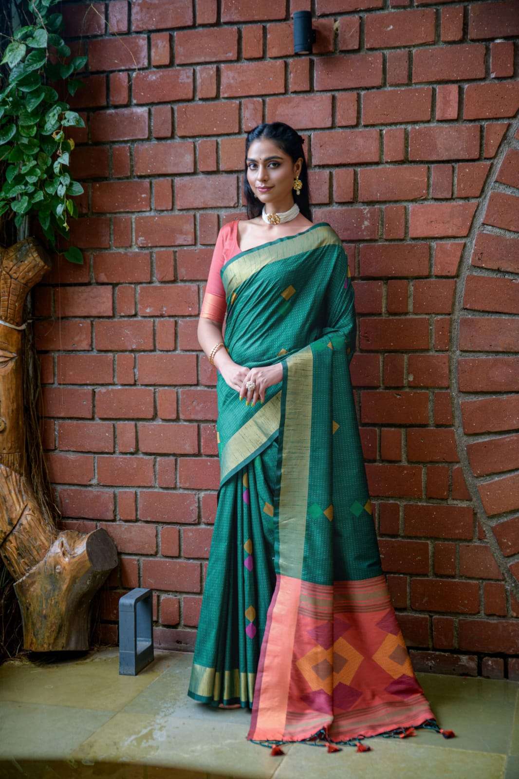 rajgharana rohini designer soft raw silk weaving saree 