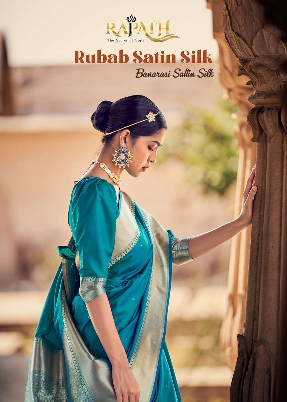 rajpath rubab satin series 76001-76010 Pure Banarasi Sattin Silk saree
