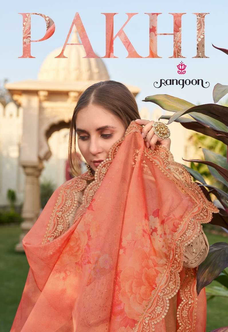 rangoon pakhi series 4241-4244 Viscose readymade suit 