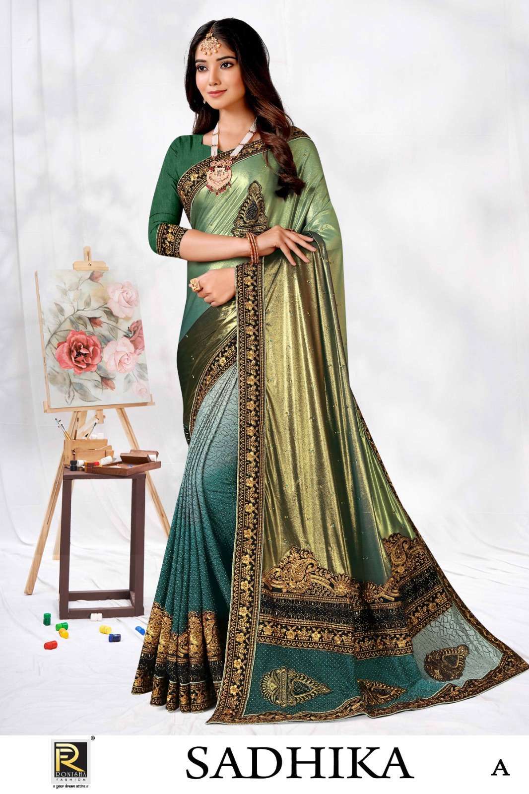 ranjna saree Sadhika imported lycra saree