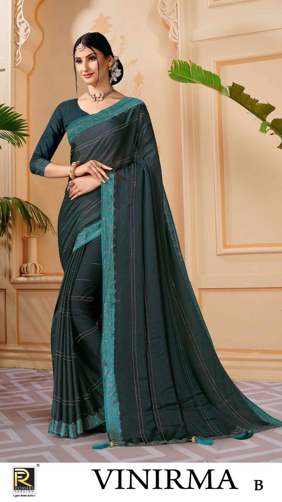 ranjna saree Vinirma chiffon saree