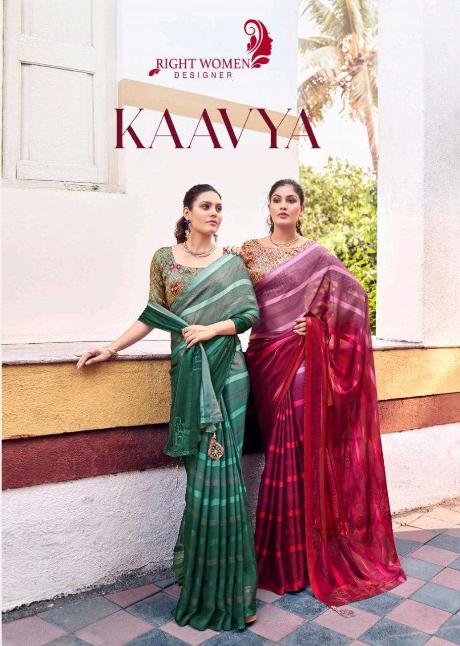 right women kaavya series 81851-81858 chiffon saree