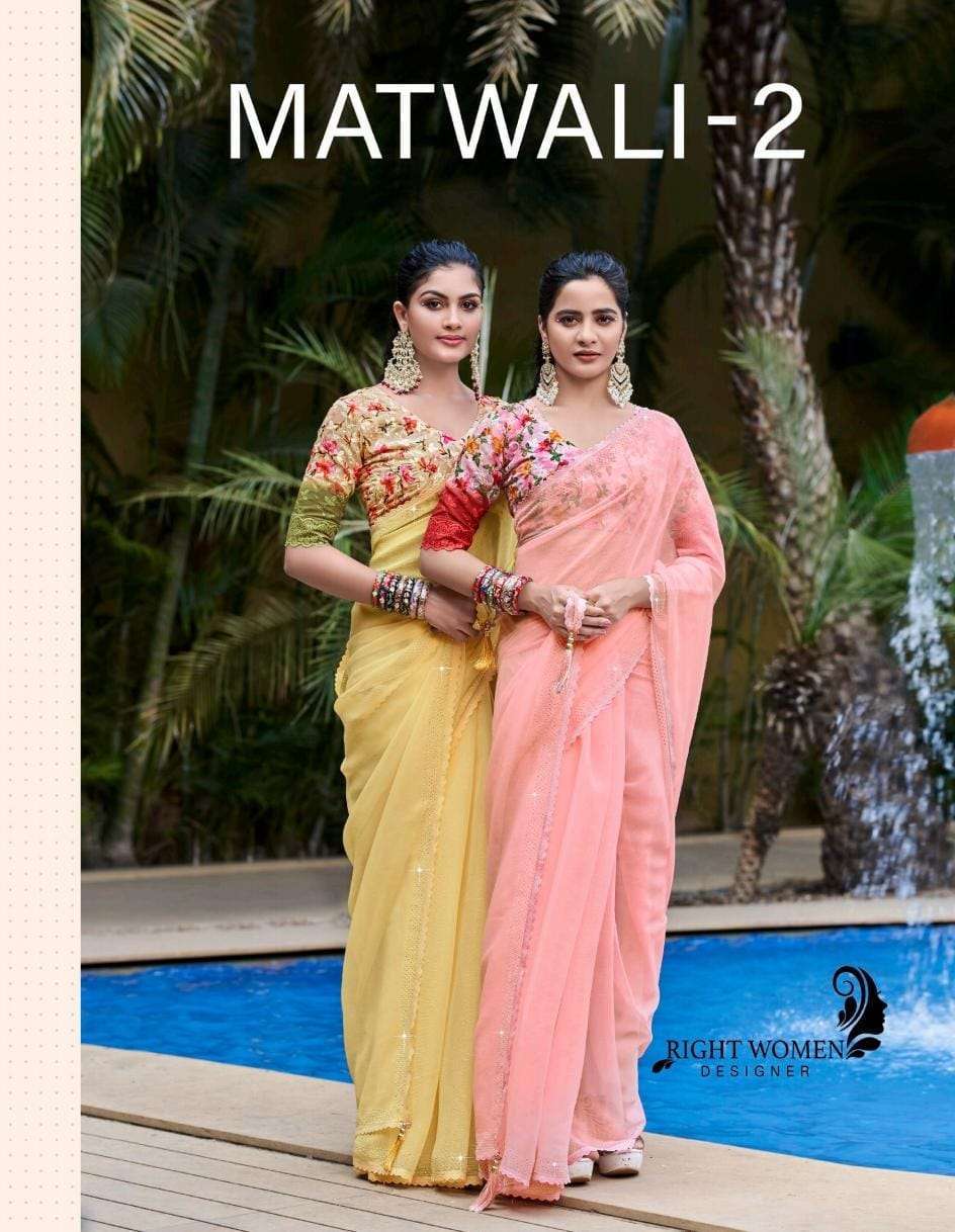 right women matwali-2 series 81831-81838 bright gulkand saree