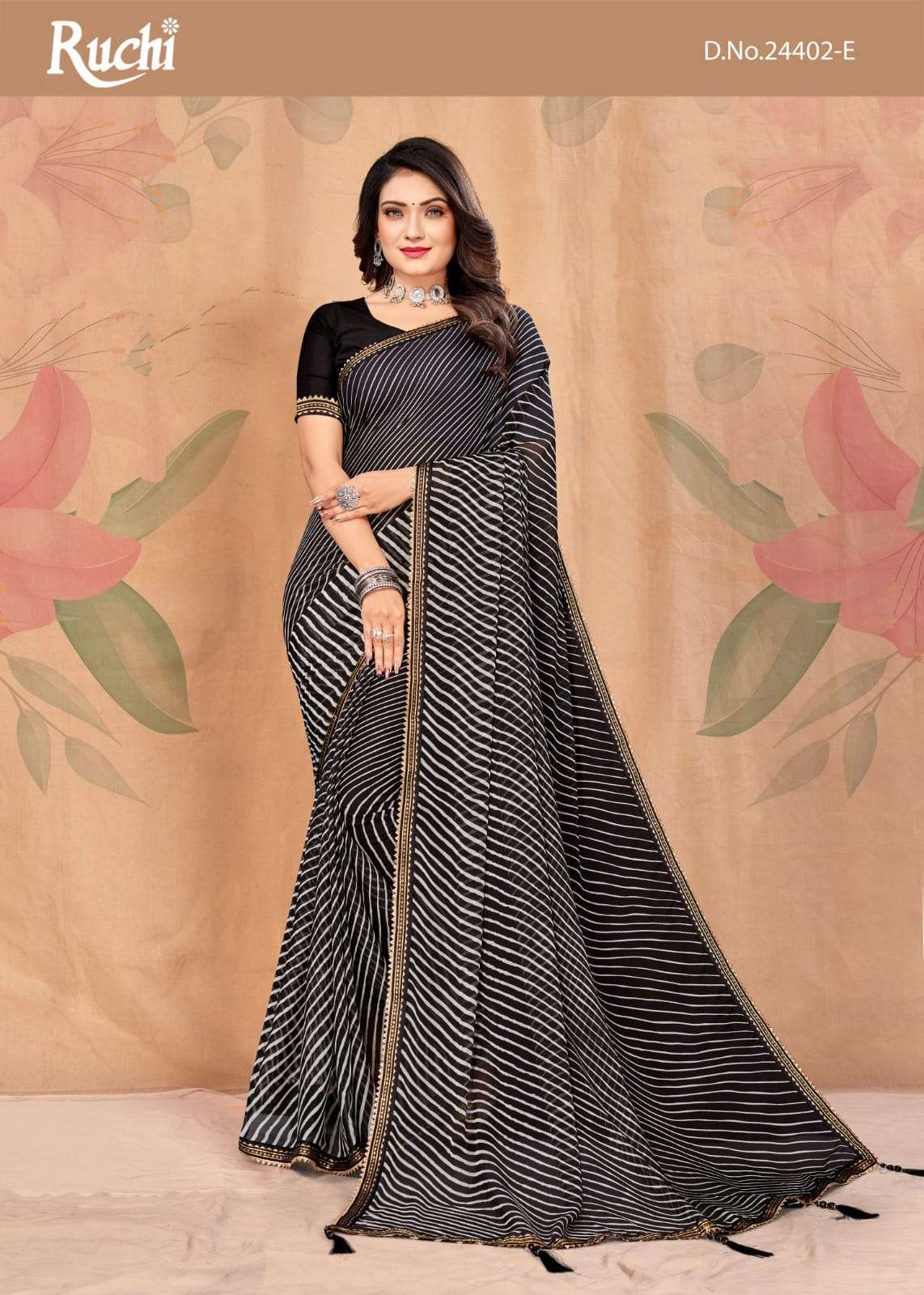 ruchi jalpari vol 5 series 24402 chiffon saree