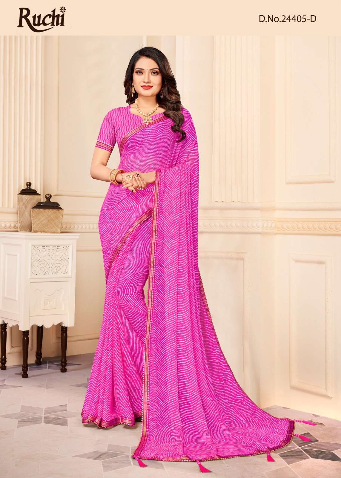 Ruchi jalpari vol 8 designer chiffon saree