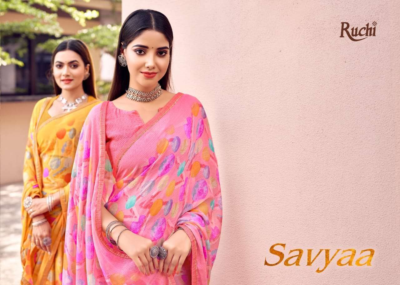 ruchi savyaa series 22801-22806 Chiffon Saree