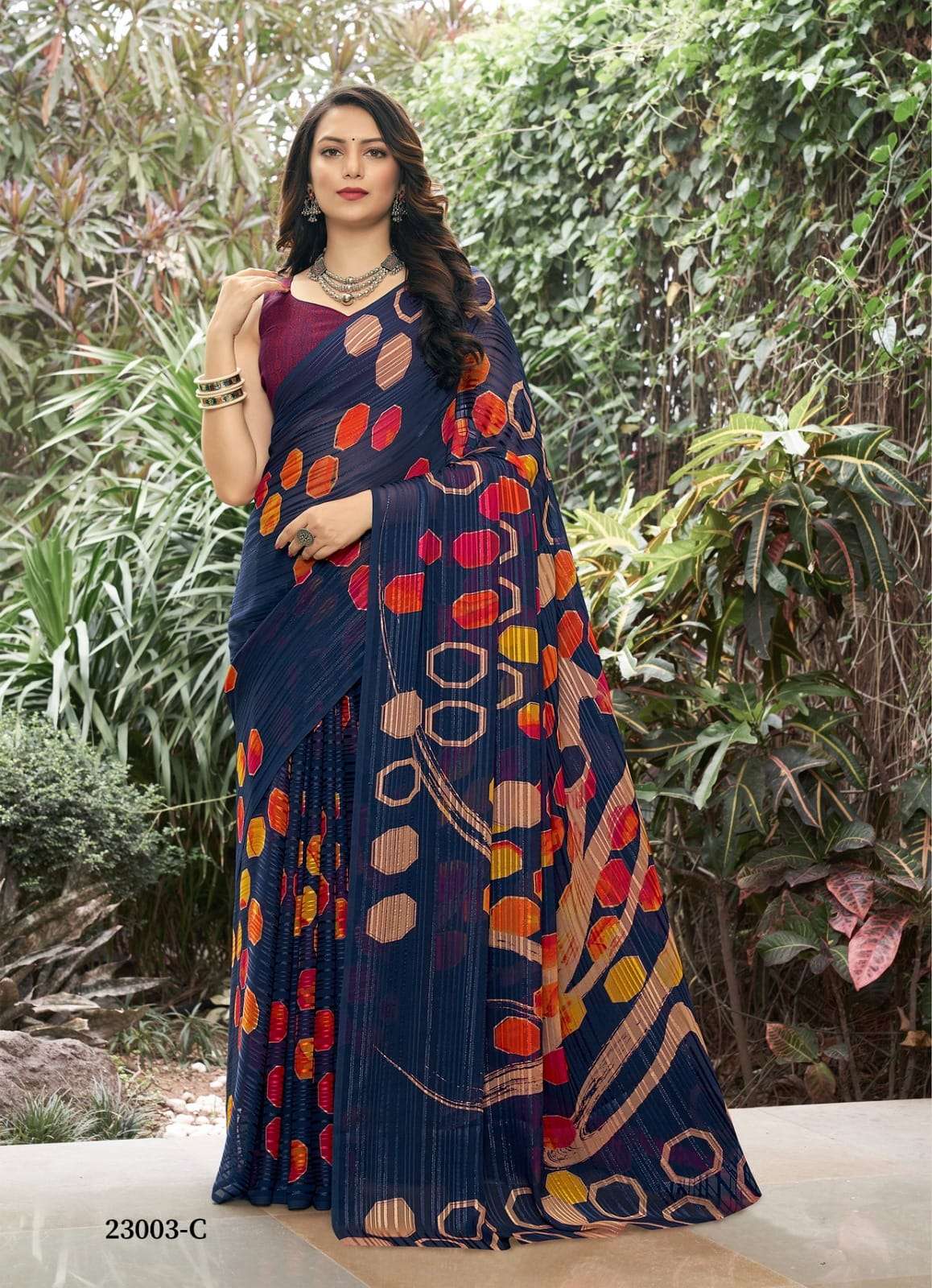 ruchi shylaa designer satin pattern saree 