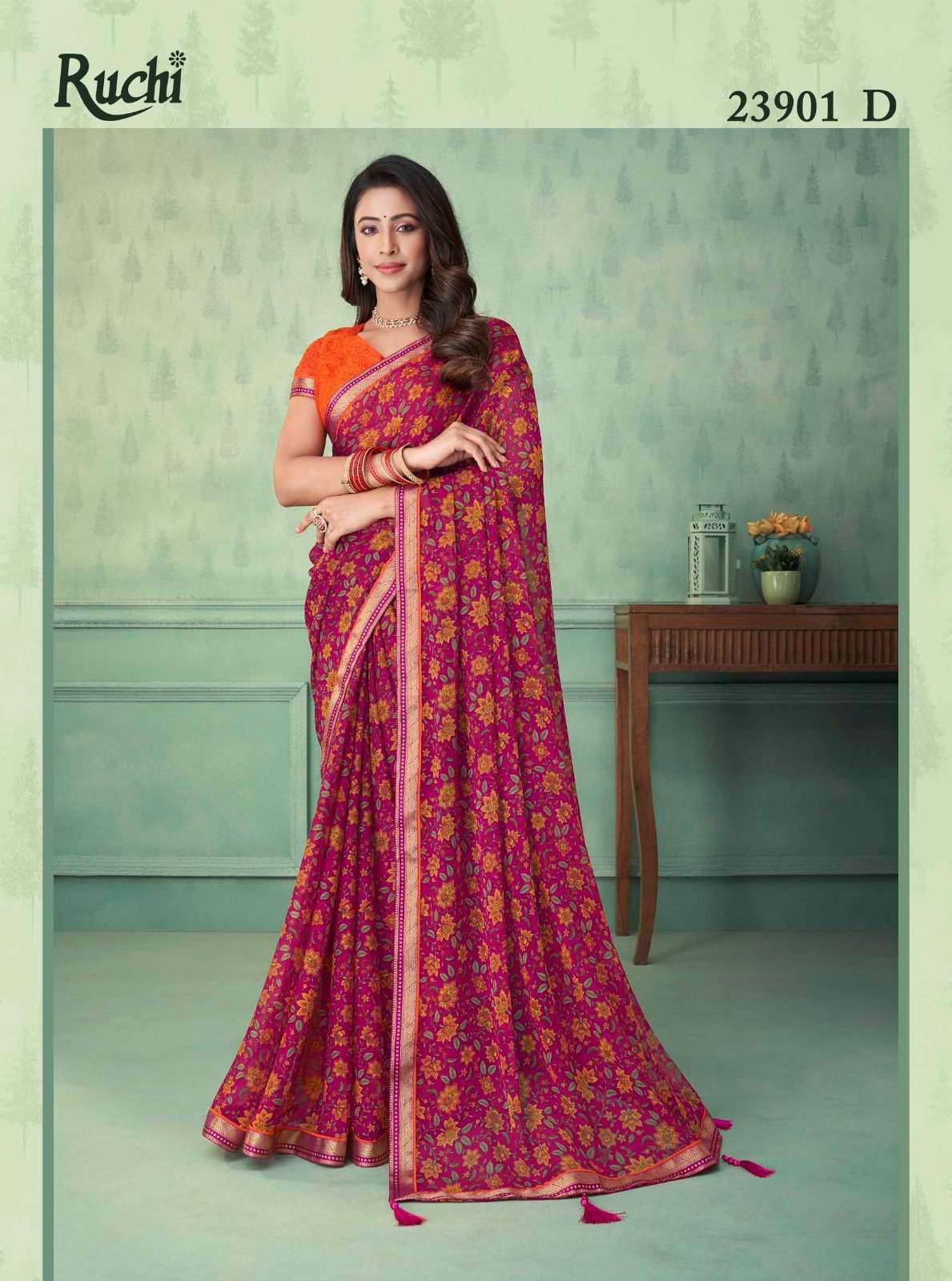 ruchi vaani vol 3 series 23901-23903 chiffon saree