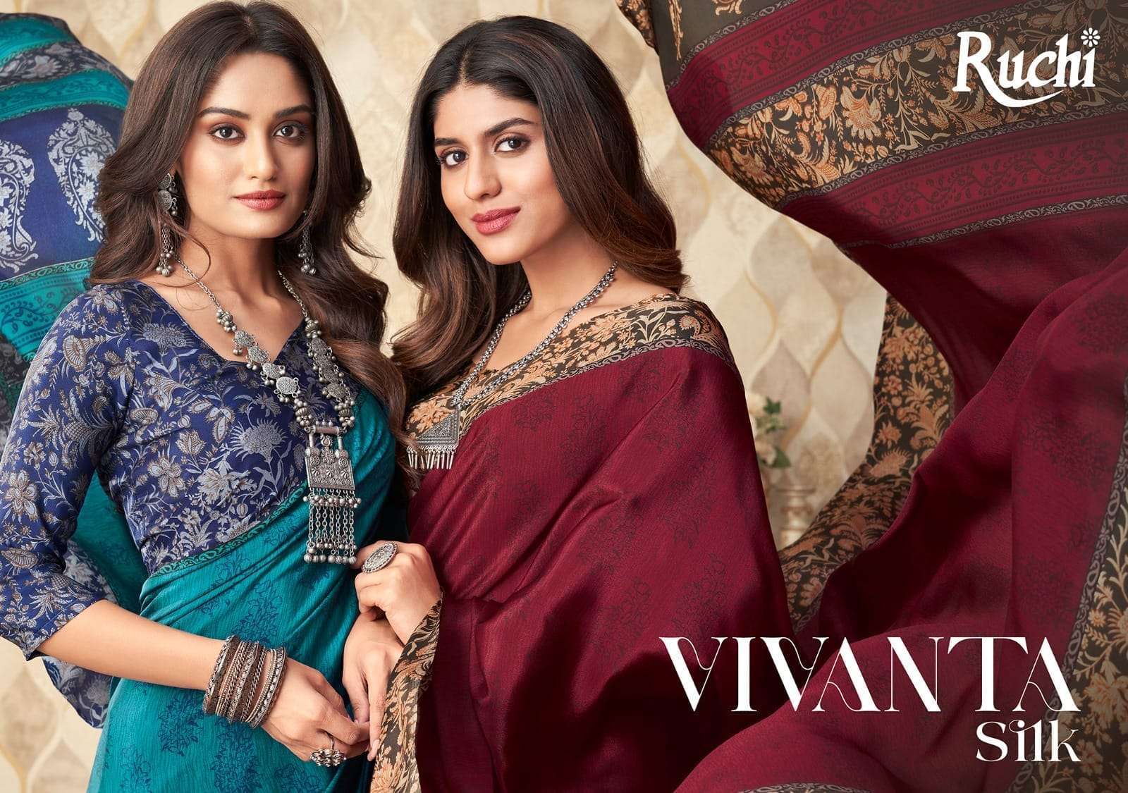 ruchi vivanta silk vol 20 series 23101-23103 Crape Silk saree