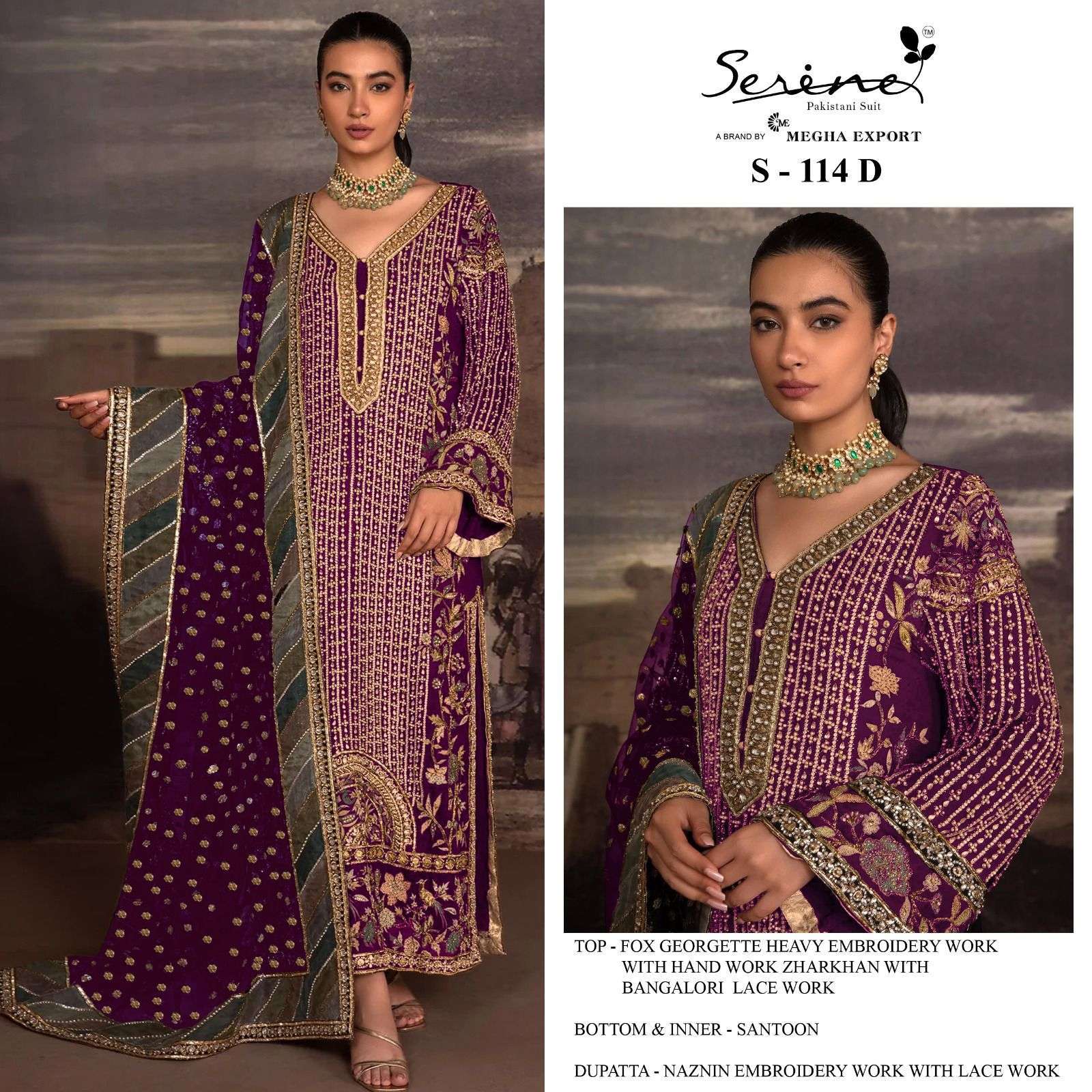 serine 114 abcd faux georgette embroidery suit 