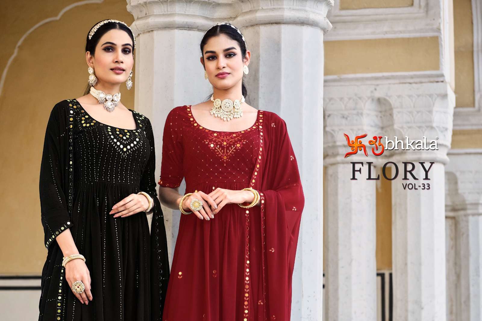 shubhkala flory vol 33 series 4891-4894 georgette suit