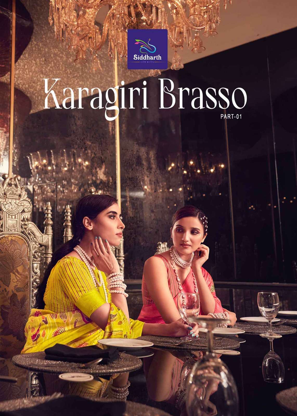 siddharth karagiri brasso series 15001-15008 brasso saree