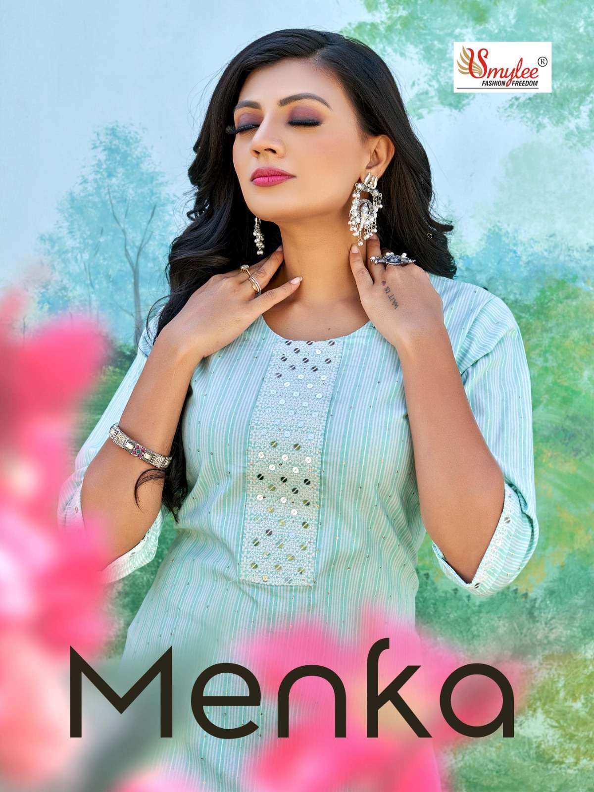 smylee menka series 1001-1008 cotton lining kurti