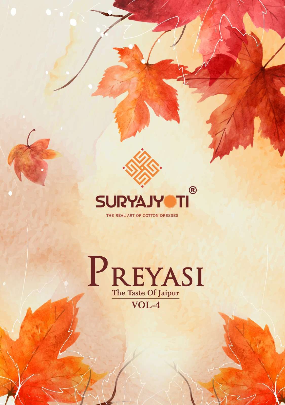 suryajyoti preyasi vol 4 series 4001-4010 cambric cotton suit 