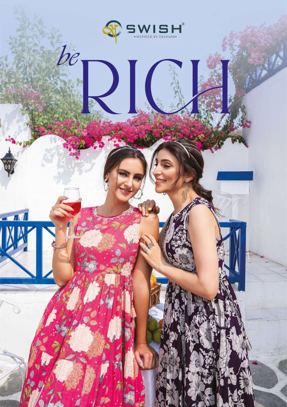 swish be rich vol 3 series 301-307 rich cotton digital print kurti