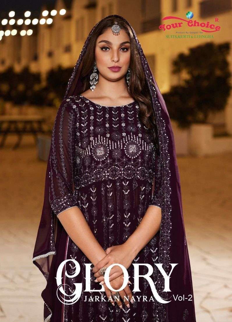 your choice glory vol 2 series 2001-2008 Blooming georgette readymade suit 