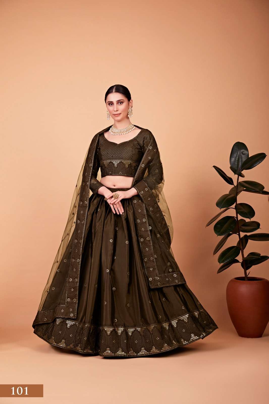 aawiya nayra vol 1 series 101 heavy tebi silk lehenga