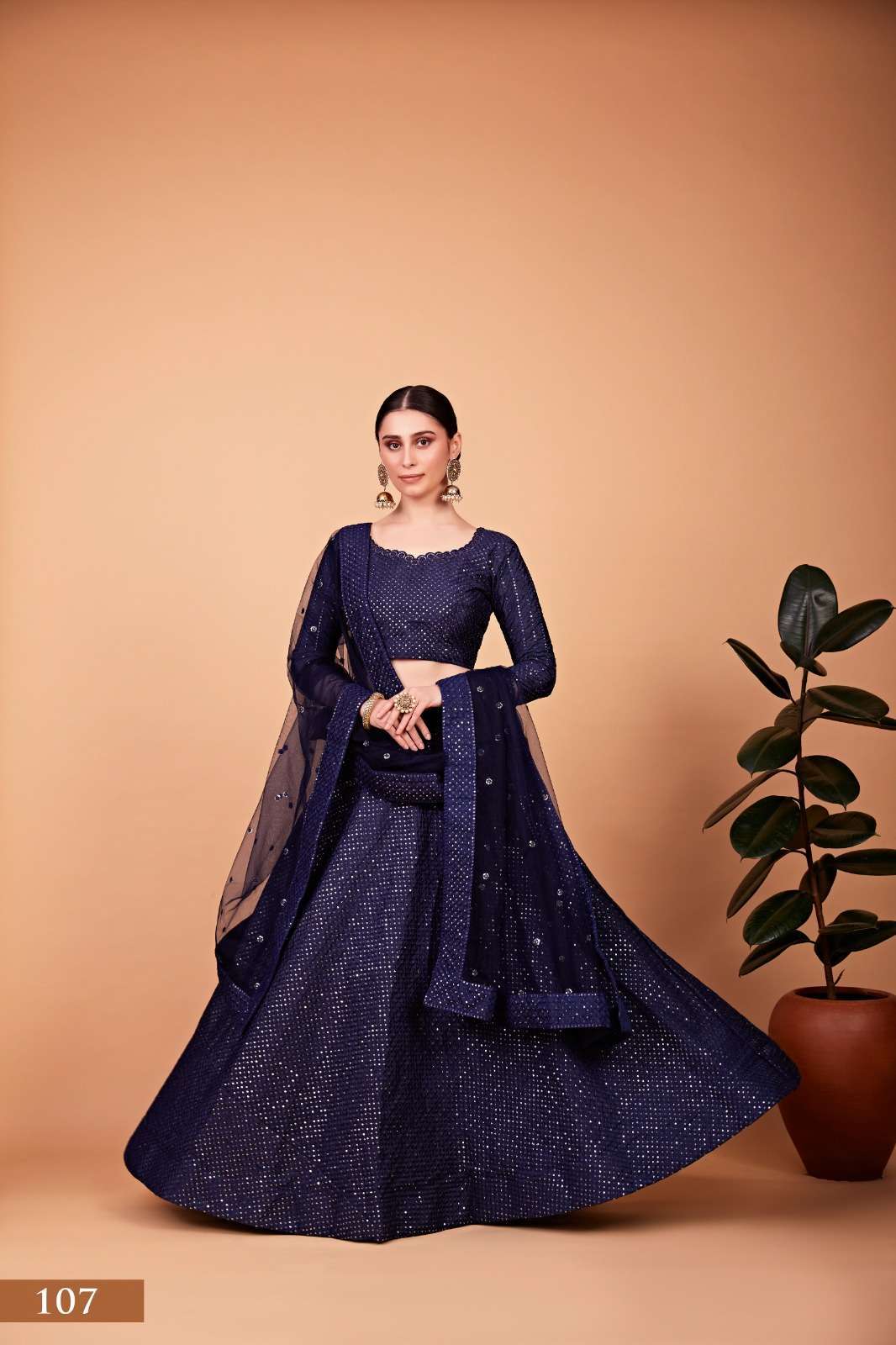 aawiya nayra vol 1 series 107 heavy tebi silk lehenga