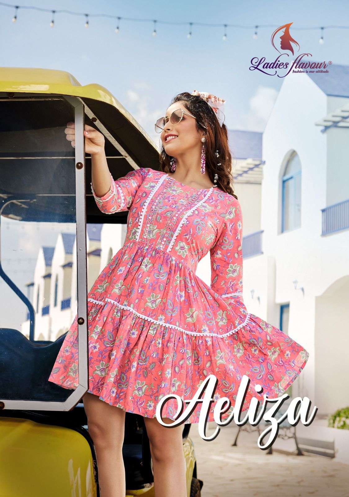 aeliza designer Pure Mull Cotton kurti